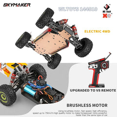 #0026 WLtoys 144001 144010 Brushless 1:14 2.4G RC Car 4WD Electric High Speed Off-Road Remote Control Racing Drift Car 1/14 Toys Gift