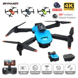 #0757 RC Camera Drone H106 4K Professional Dual Camera GPS 6-Axis 4CH 2.4G Obstacle Avoidance JJRC RC MINI Drone with RC Toys for Kids