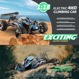 #0050 Wltoys 184011 RC Car 1/18 4WD 2.4G Radio Control Remote Vehicle Models Full Proportion High Speed 30km/H Off Road RC Cars Toys