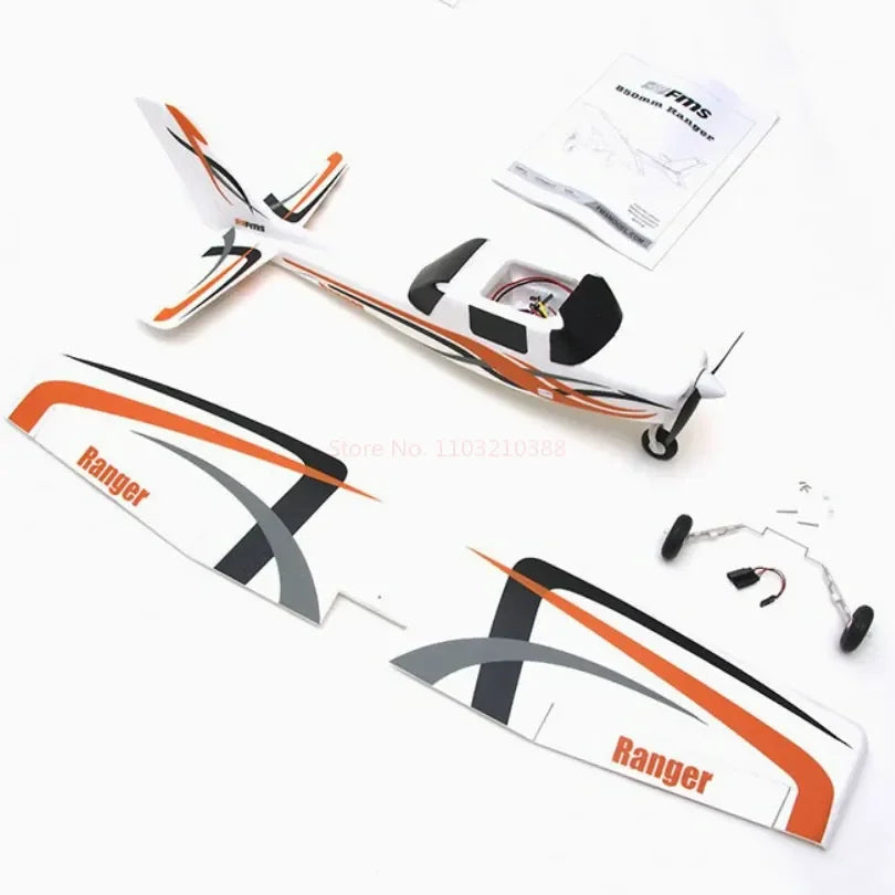 #1000 FMS 850mm Ranger RC Plane Beginner Trainer PNP Remote Control Model Airplane Aircraft Outdoor Sports R/C model airplane