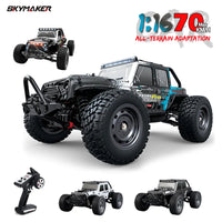 #0054 16103 Rc Car Brushless 1/16 70km/h Off Road 4WD with LED 2.4G Waterproof Remote Control Climbing Monster Truck