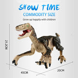 #0528 Laser Tracking RC Dinosaur Toys for Kids Remote Control Robot Verisimilitude Sound Spray for Kids Boys Girls Children's Gifts