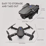 #0830 2024 E88Pro RC Drone 4K Professional With 1080P Wide Angle HD Camera Foldable Helicopter WIFI FPV Height Hold Gift Toy