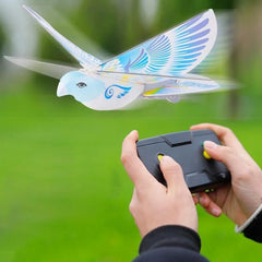 #0385 Flying Birds Electronic Mini RC Drone Toys Helicopter 360 Degree Flying RC Bird Toy 2.4 GHz Remote Control E-Bird for Children