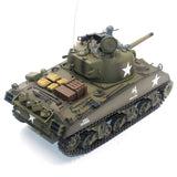 #0311 Henglong 3898-1 Metal US M4A3 Main Battle Tank RC Model US Sherman 1:16 Battle Simulation Remote Control Tank Model Toys Car