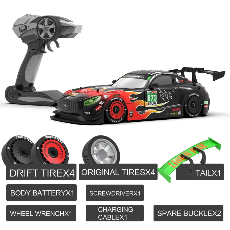 #0930 KAMTOM High Speed Drift Rc 4WD 1:16 2.4G Remote Control Car Racing Sports Competition Model New Cars for Boys Electric Toy Gift