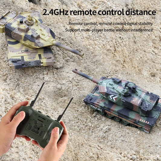 #0614 2.4G Tracked Simulation Remote Control Tank Water Bomb Spray Remote Control Vehicle War Armored Vehicle Model Children Toy Gift