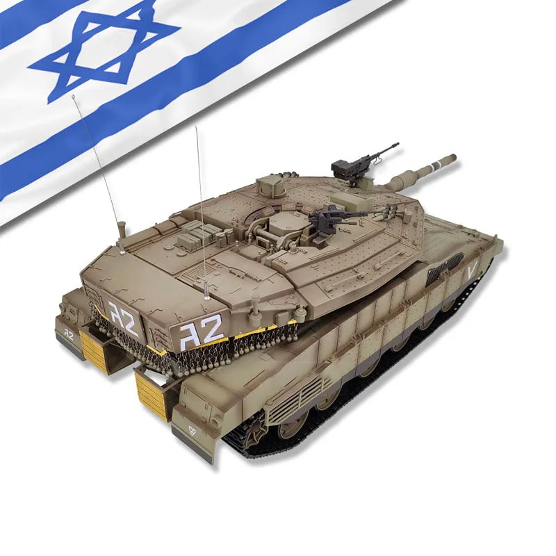 #0659 Henglong 3958 Israel Mecawa MK4 Main Battle Tank Remote Control Electric Military Tank Model 1/16 Metal Track Boy Rc Toy Car