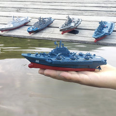 #0554 RC Ship Warship Aircraft Carrier Frigate Battleship Cruiser Mini Children's Electric Charging Boy Water Toy Boat