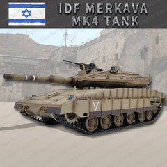 #0659 Henglong 3958 Israel Mecawa MK4 Main Battle Tank Remote Control Electric Military Tank Model 1/16 Metal Track Boy Rc Toy Car