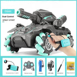 #0382 JIKEFUN 1/16 Rc Car Tanks Toy 2.4G Water Bomb Stunt Tank Gesture Sensing Shooting RC Tank Drift Armored Vehicles Toys for Boys