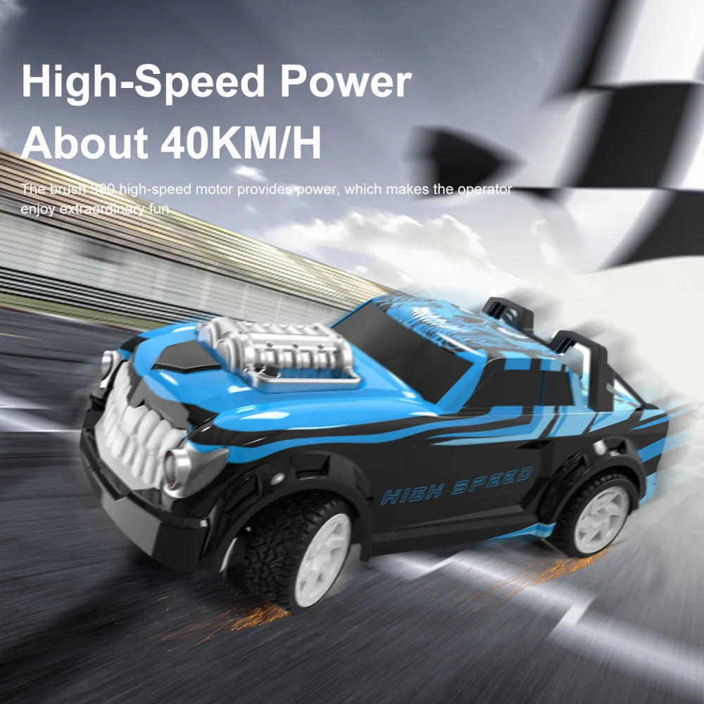 #0214 Kmoist 0320 1:16 Drift RC Car 4WD High Speed Racing Vehicle Children Toy 2.4G Remote Control Van Toys for Boys Kids Xmas Gifts