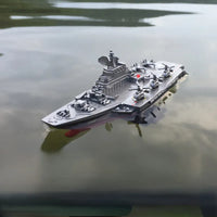 #0554 RC Ship Warship Aircraft Carrier Frigate Battleship Cruiser Mini Children's Electric Charging Boy Water Toy Boat