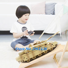 #0209 Type 10 2.4G RC Tank 40CM Large Update To 40Mins Tiger Tank RC T 34 Tank Independent Load-bearing Track Turret Tank Toy For Boys