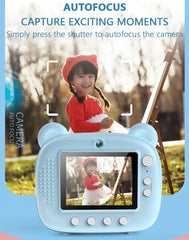 #0914 Children's Instant Print Camera With Thermal Printer Kids Digital Photo Camera Girl's Toy Child Camera Video Boy's Birthday Gift