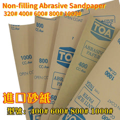 #0948 TOA #320-1000 Sandpaper Assembly Model Sanding Tools Non-filling Abrasive Paper Sheet for Military Model Polishing Tools DIY