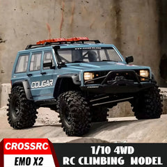 #0731 New Crossrc EMO X2 Remote Control Climbing Car 1/8 2.4G RTR Differential Lock Dual-speed Door And Bridge Off-road RC Car Model