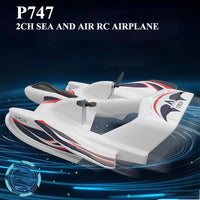 #0569 Parkten P747 2CH Sea And Air RC Airplane EPP Remote Control Aircraft  With LED Fixed Wing Plane Toys The Best Gift For Boys