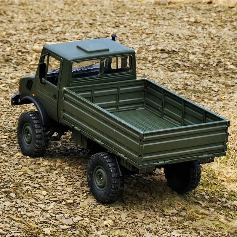 #0334 Rc Electric Off-Road Climbing Remote Control Car  1:12 U1300 Unimog Abs Plastic Armygreen Toy Model Remote Control Birthday Gift