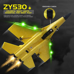 #0150 RC Plane SU35 2.4G With LED Lights Aircraft Remote Control Flying Model Glider Airplane SU57 EPP Foam Toys