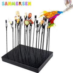 #0848 Model Painting Stand Base with Alligator Clip Sticks Set Rubber Tips Modeling Tools for Airbrush Spray for Model Parts Holder