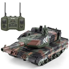 #0614 2.4G Tracked Simulation Remote Control Tank Water Bomb Spray Remote Control Vehicle War Armored Vehicle Model Children Toy Gift