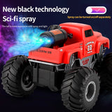 #0384 JIKEFUN Rc Cars Off-road Vehicle Spray Remote Control Car Bomb Pickup Truck School Bus Climbing Mountain Bike Toys for Boys