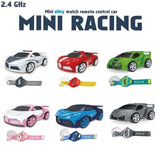 #0650 2.4G Children's Mini Watch Remote Control Car Toy Novelty RC Car Toy Cartoon Portable USB Charging Watch Car Kid