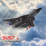 #0150 RC Plane SU35 2.4G With LED Lights Aircraft Remote Control Flying Model Glider Airplane SU57 EPP Foam Toys