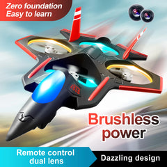 #0148 Foam RC Drone with Double HD Camera Glider Remote Control Aircraft Plane Fighter Brushless Motor Glider Airplane EPP Foam Drone