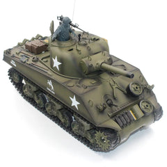 #0311 Henglong 3898-1 Metal US M4A3 Main Battle Tank RC Model US Sherman 1:16 Battle Simulation Remote Control Tank Model Toys Car