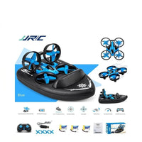 #0766 Upgraded JJRC H36F Mini Drone Helicopter 2.4G 4CH 6-Axis Gyro Speed 3D Flip Headless Mode RTF Boat Car Water Ground Air 3-mode