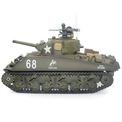 #0311 Henglong 3898-1 Metal US M4A3 Main Battle Tank RC Model US Sherman 1:16 Battle Simulation Remote Control Tank Model Toys Car