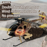 #0303 1:28 C189 RC Helicopter MD500 Brushless Motor Dual-motor Remote Control Model 6-Axis Gyro Aircraft Toy One-click Takeoff/landing