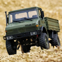 #0334 Rc Electric Off-Road Climbing Remote Control Car  1:12 U1300 Unimog Abs Plastic Armygreen Toy Model Remote Control Birthday Gift