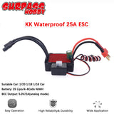 #0441 SURPASS HOBBY KK 150A 120A 80A 60A 45A 35A 25A Waterproof ESC T Plug XT60 2-6S for 1/8 1/10 1/12 1/14 1/16 RC Brushless Motor