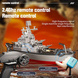 #0379 RC Boats Simulated RC Warship Model  Missile Destroyer Ship Model Set Electric Remote Control Ship Toys for Boys