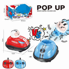 #0791 RC Toy 2.4G Super Battle Bumper Car Pop-up Doll Crash Bounce Ejection Light Children's Remote Control Toys Gift for Parenting