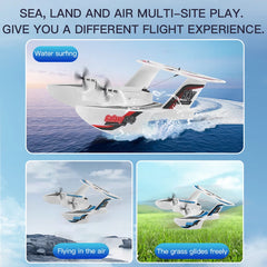 #0801 KF603 RC Glider EPP Foam 2.4G 3CH Radio Control Sea And Air RC Plane Water Land Flying Boat Airplane Toys Gift For Boys